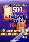 Tuyển Chọn 500 Mẫu Thư Thương Mại Và Thông Báo Tiếng Anh Tập 2