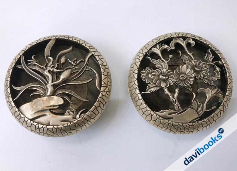 (ad4658) Lư Xông Trầm Bạc Tròn