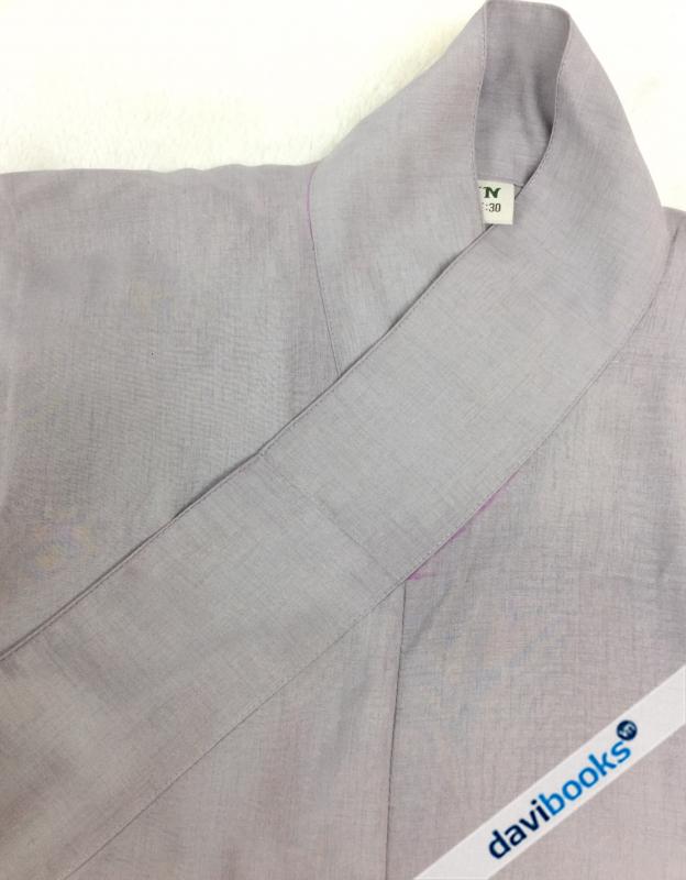 (ad6325) Áo Hậu Lam Vải Kate