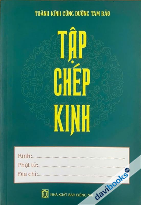 Tập Chép Kinh In Mờ