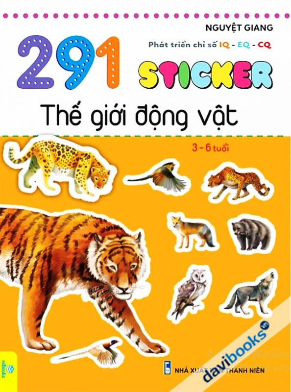 291 Sticker Thế Giới Động Vật (Dành Cho Bé Từ 3-6 Tuổi)