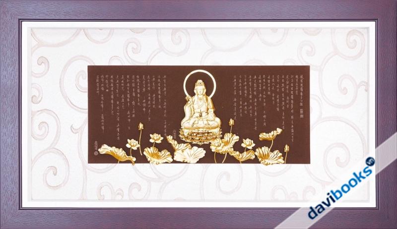 (ad3834.FS4882) Liên Hoa Tâm Kinh Dát Vàng