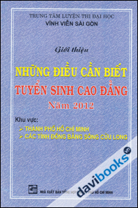 Những Điều Cần Biết Tuyển Sinh Cao Đẳng năm 2012