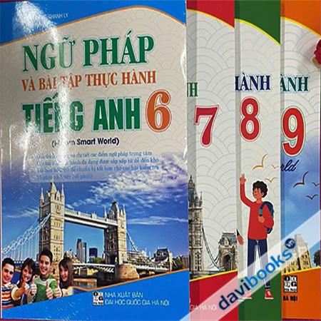 Combo 4 Cuốn Ngữ Pháp Và Bài Tập Thực Hành Tiếng Anh 6 7 8 9 (Bám Sát i-Learn Smart World)