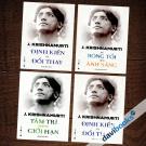 Bộ Sách Triết Lý Của Krishnamurti (4 Quyển) : Hành Trình Của Đại Bàng + Định Kiến Và Đổi Thay + Tâm Trí Không Giới Hạn + Từ Bóng Tối Tới Ánh Sáng