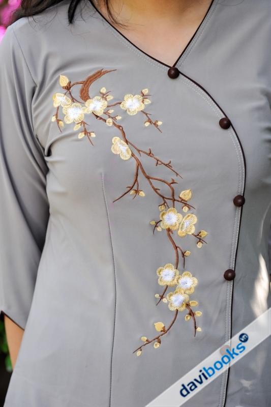 Kiểu Thun Lạnh Viền Thêu