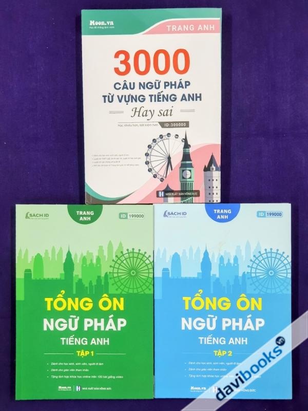 Combo 3Q: 3000 Câu Ngữ Pháp Từ Vựng Tiếng Anh Hay Sai + Tổng Ôn Ngữ Pháp Tiếng Anh