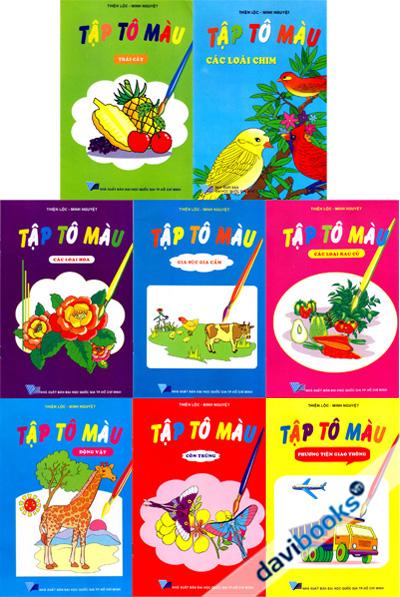 Tập Tô Màu (8 Quyển) Thiện Lộc - Minh Nguyệt