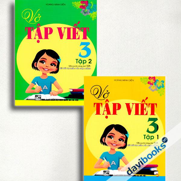 Combo Vở Tập Viết Lớp 3 (Biên Soạn Theo Chương Trình SGK Kết Nối Tri Thức Với Cuộc Sống, Bộ 2 Cuốn)