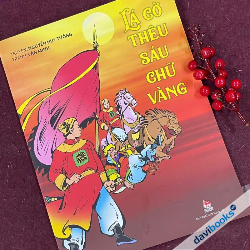 Lá Cờ Thêu Sáu Chữ Vàng (60)