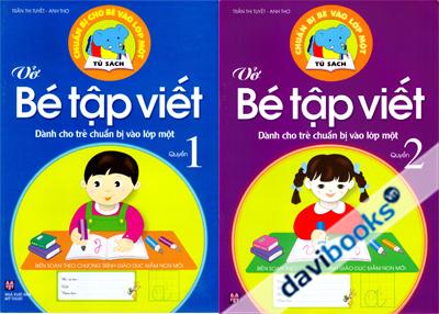 Vở Bé Tập Viết Dành Cho Trẻ Chuẩn Bị Vào Lớp 1 (Bộ 2 Quyển)