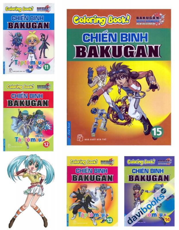 Bộ Tập Tô Màu Chiến Binh Bakugan