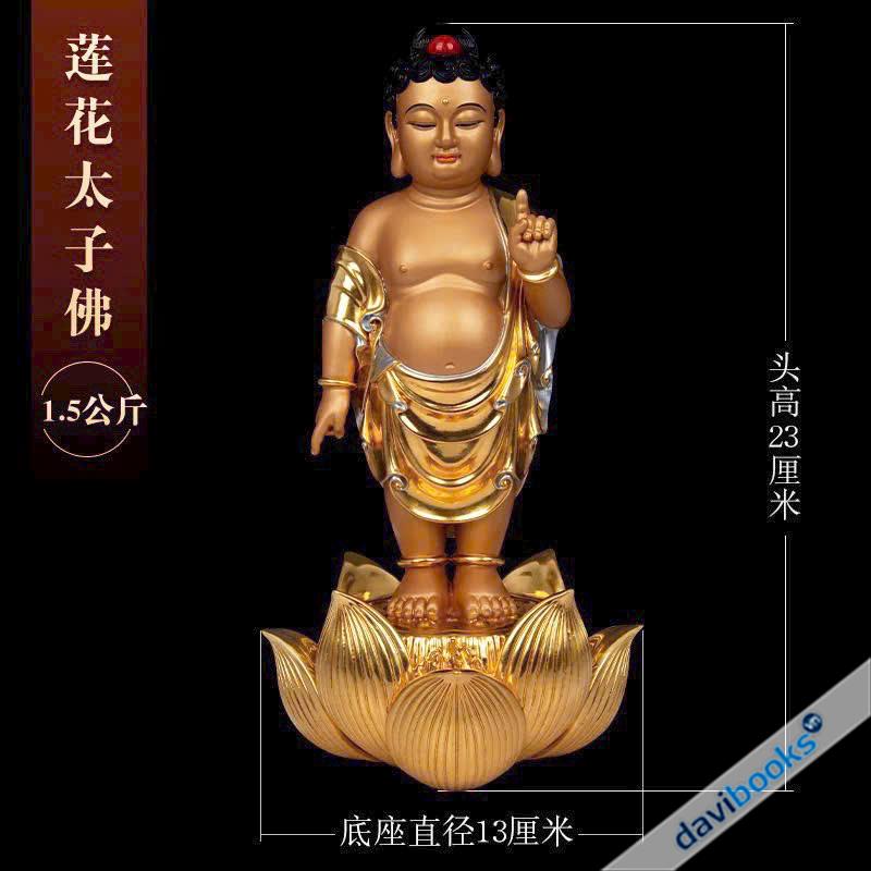 Tượng Phật Đản Sanh - Đồng, Cao 23 cm