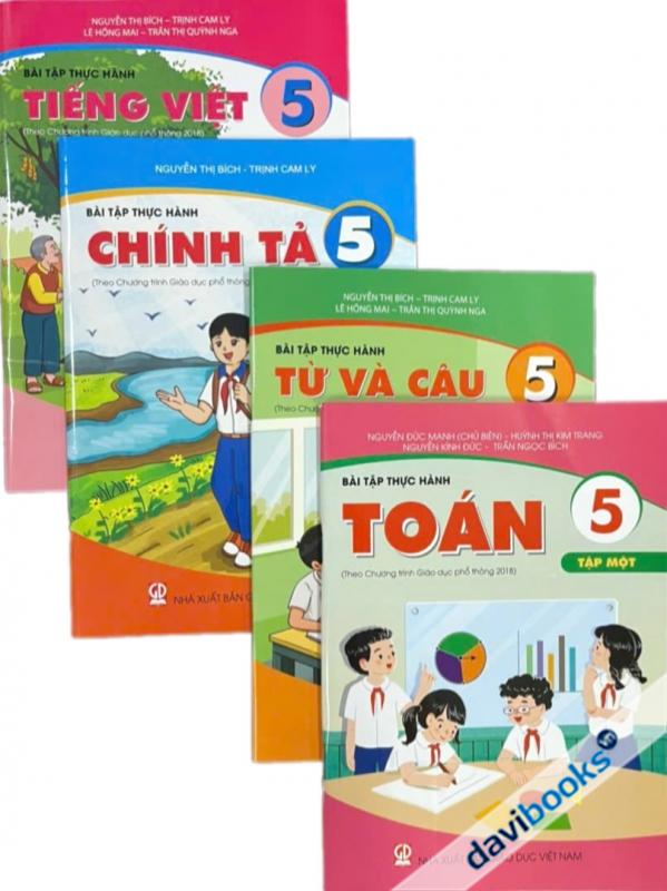 Combo Sách BÀI TẬP THỰC HÀNH Lớp 5 (4 Cuốn)
