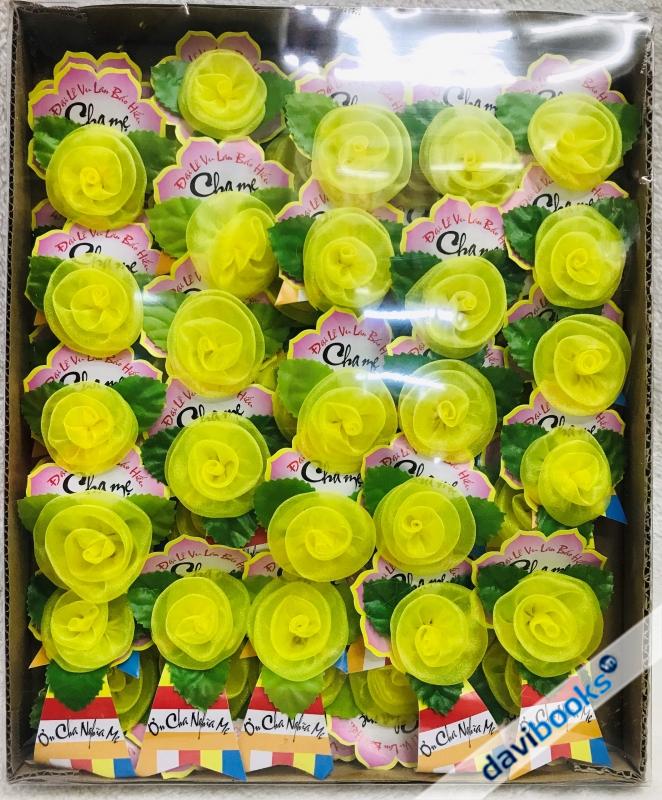 (ad6618) Bông Hồng Vol Vàng Lớn