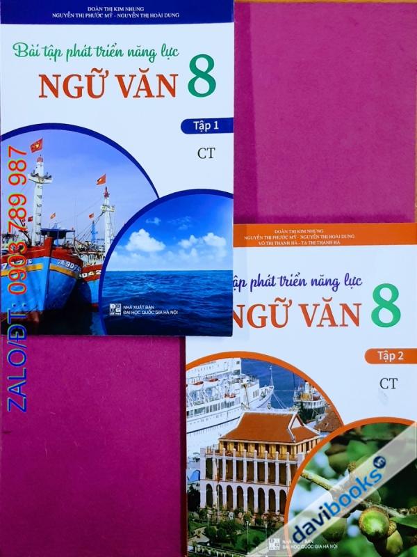 Combo 2Q: Bài Tập Phát Triển Năng Lực Ngữ Văn 8 (Bộ SGK Chân Trời ST)