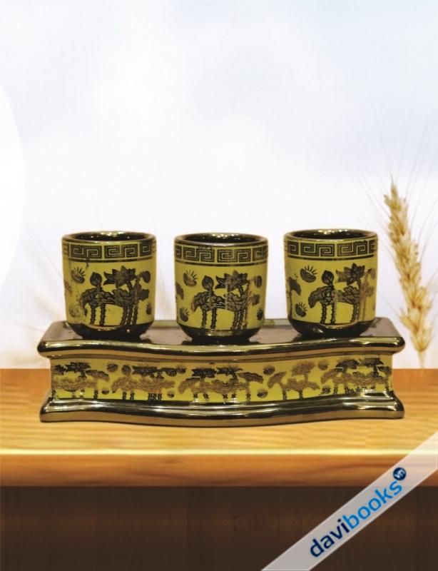 (ad1067) Án 3 Chum 3d Vàng