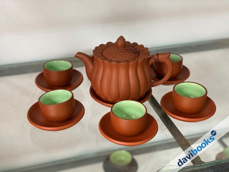 (ad10704) Bộ Bình Trà Hình Quả Bí Lớn