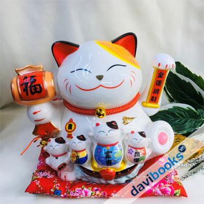 (ad3297) Mèo Ngoắc Tay Sành m15023