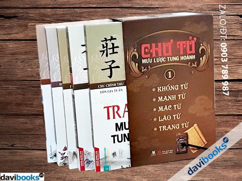 Bộ [Chư Tử Mưu Lược Tung Hoành]: Khổng Tử Mưu Lược Tung Hoành + Mạnh Tử Mưu Lược Tung Hoành (TẠM HẾT) + Mặc Tử Mưu Lược Tung Hoành + Lão Tử Mưu Lược Tung Hoành + Trang Tử Mưu Lược Tung Hoành (5 Cuốn) 