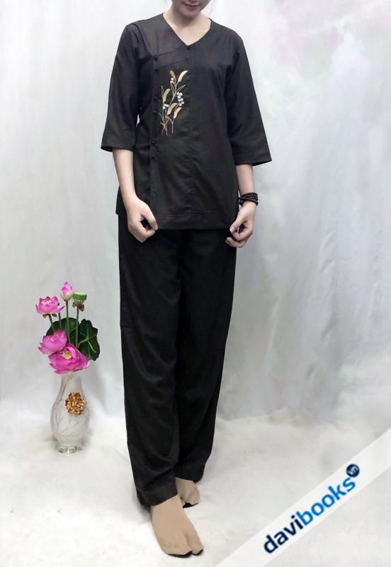(ad9962) Kiểu Cổ Xéo Vải Linen