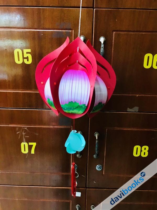 (ad10623) Lồng Đèn LD25 Đỏ Sen