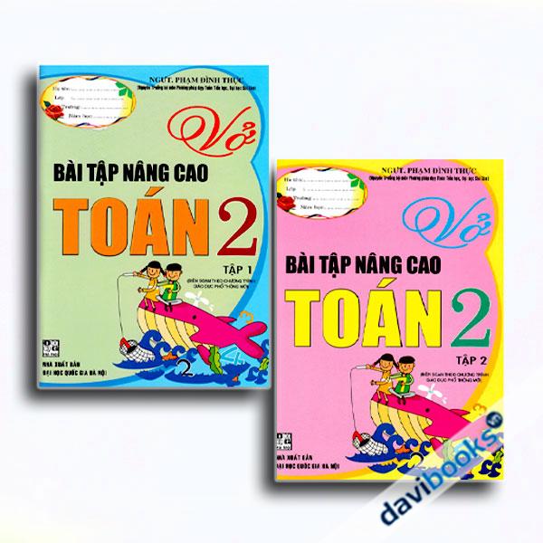 Combo Vở Bài Tập Nâng Cao Toán 2 (Theo Chương Trình Giáo Dục Phổ Thông Mới, Bộ 2 Cuốn)