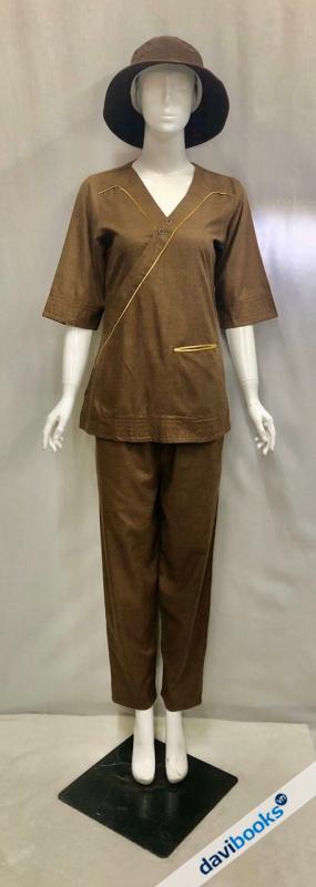 (ad1832) Kiểu Thiền Nữ Viền Vải Ấn Độ