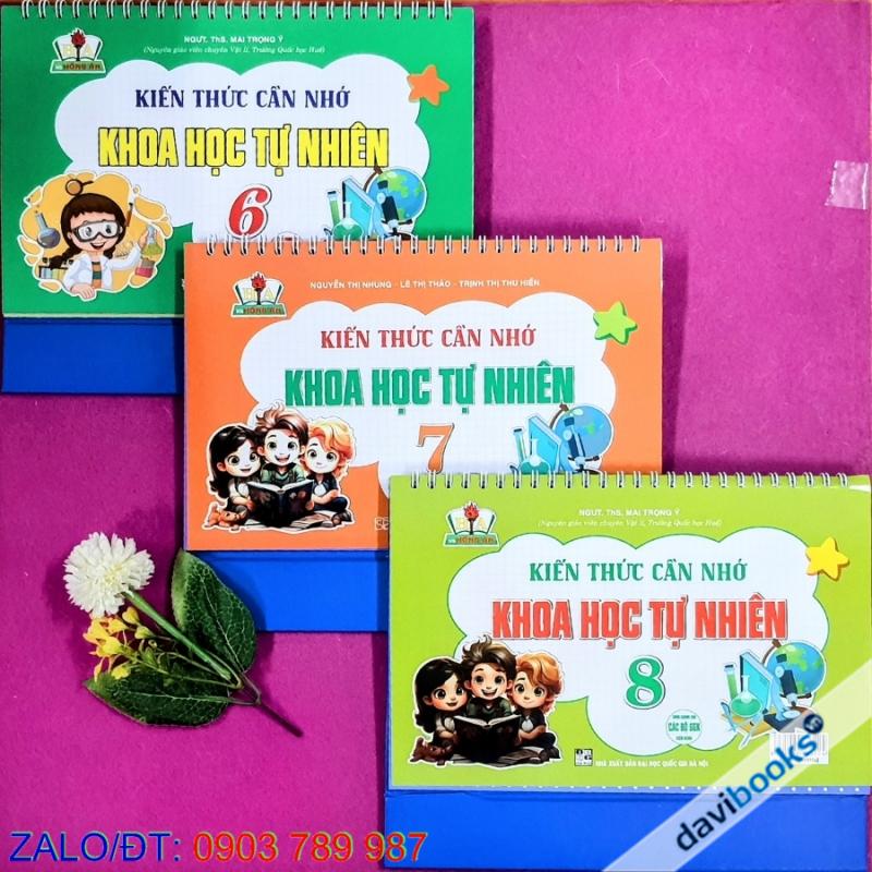 Combo 3Q: Kiến Thức Cần Nhớ Khoa Học Tự Nhiên Lớp 6 7 8 (Bộ SGK Hiện Hành)