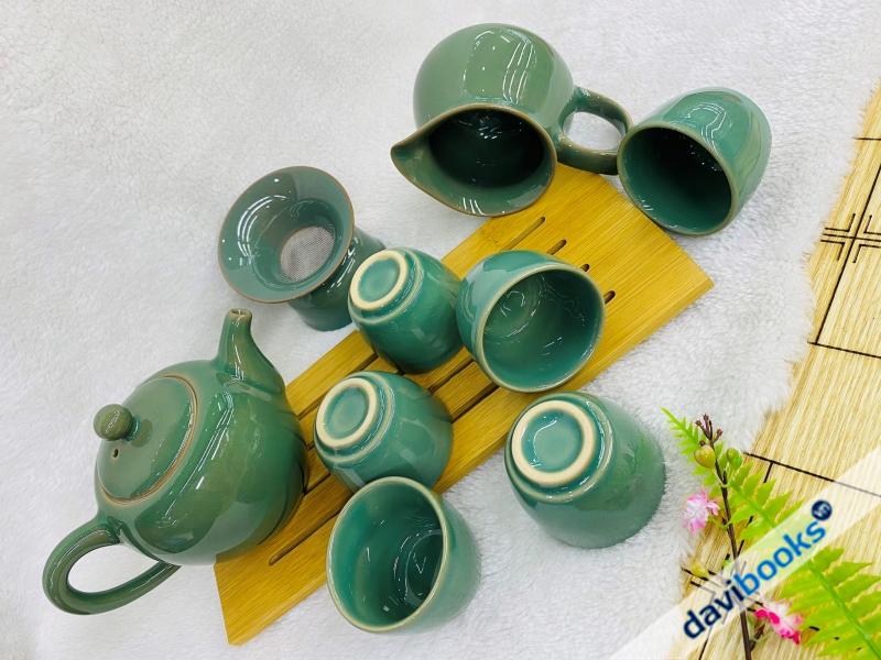 (ad10736) Bộ Tách Trà Xanh