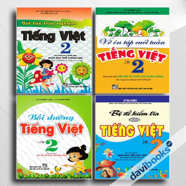 Combo Bồi Dưỡng Tiếng Việt Lớp 2 (Bám Sát SGK Kết Nối Tri Thức Với Cuộc Sống, Bộ 4 Cuốn)