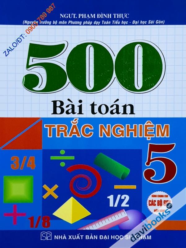 500 Bài Toán Trắc Nghiệm 5 (Bộ SGK Hiện Hành)