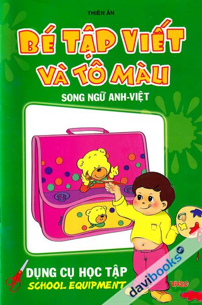 Bé Tập Viết Và Tô Màu Dụng Cụ Học Tập
