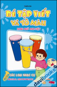 Tập viết và tô màu(Song ngữ): Các loại nhạc cụ