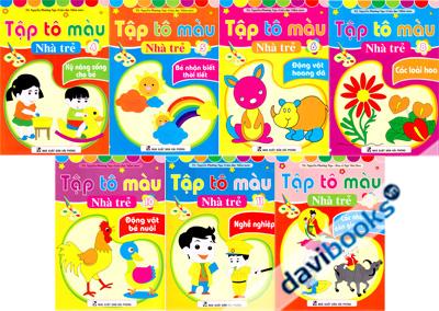 Tập Tô Màu Nhà Trẻ (Bộ 7 Quyển)