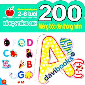 200 Miếng Bóc Dán Thông Minh Bé Học Tiếng Anh