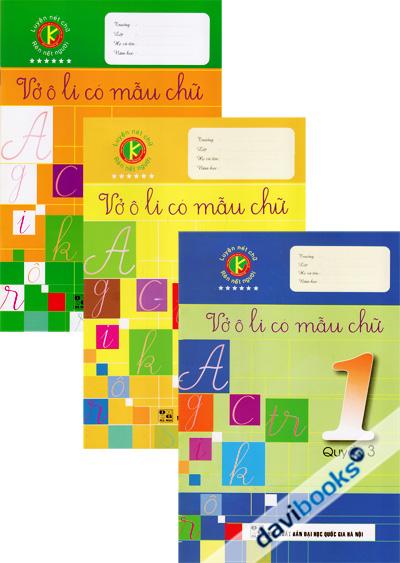 Vở Ô Li Có Mẫu Chữ 1 (Bộ 3 Quyển)