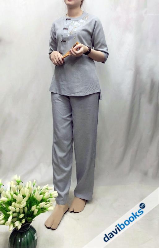 (ad9961) Cổ Tròn Lá Bồ Đề