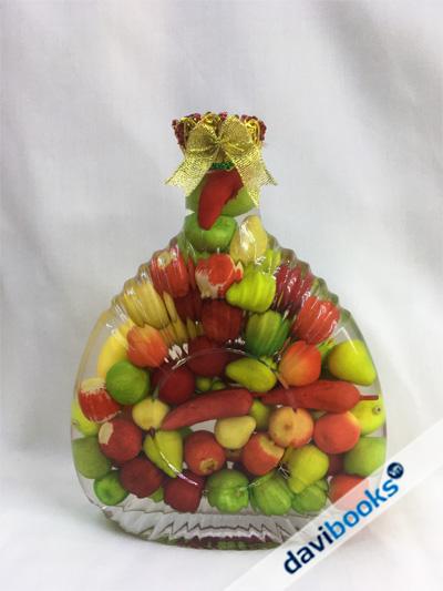 (ad3423) Chai Trái Cây Dẹp