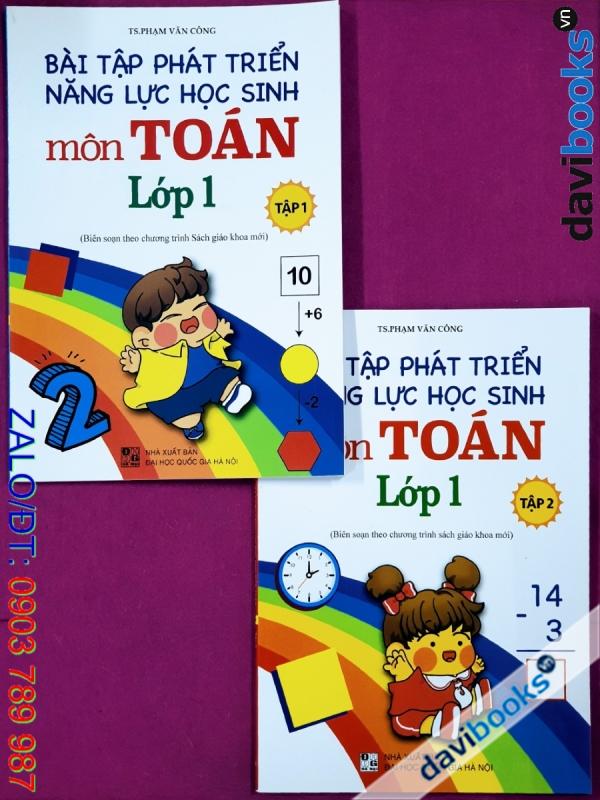 Combo 2Q: Bài Tập Phát Triển Năng Lực Học Sinh Môn Toán Lớp 1 (Bộ SGK Hiện Hành)