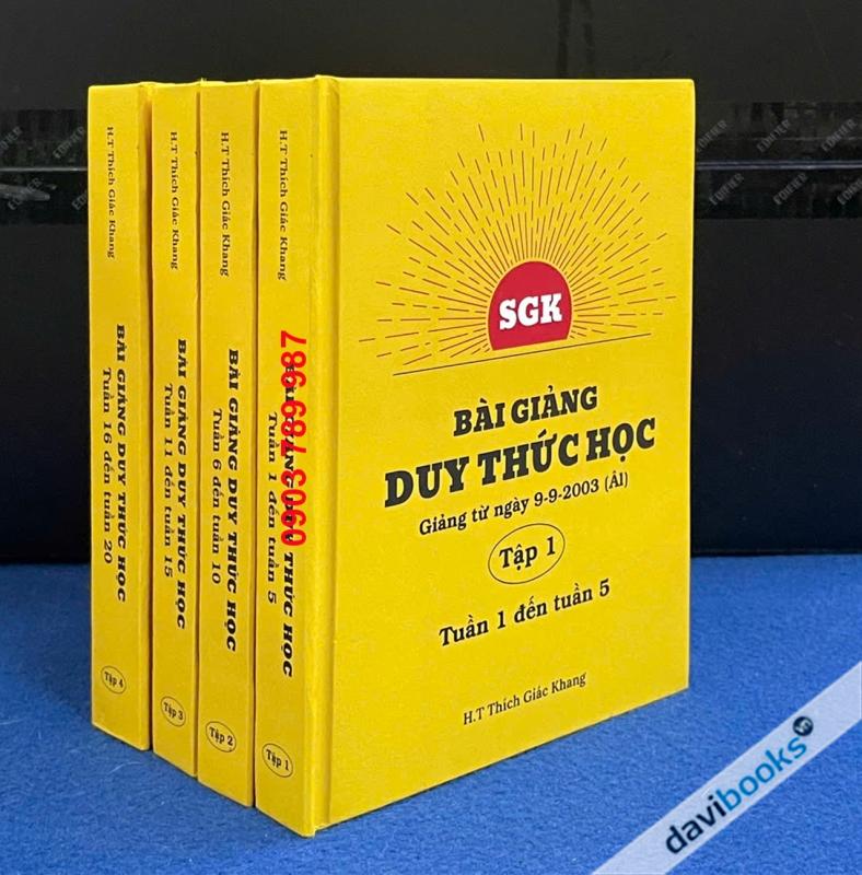 Bài Giảng Duy Thức Học (Bộ 4 Tập - Bìa Cứng)