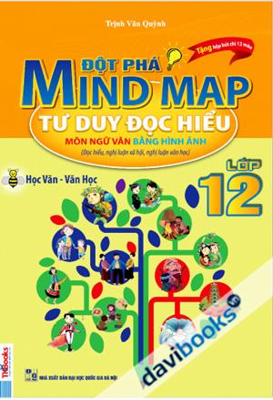 Đột Phá Mindmap Tư Duy Đọc Hiểu Môn Ngữ Văn Bằng Hình Ảnh Lớp 12 (Tặng kèm Hộp chì 12 màu) 