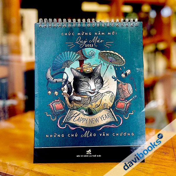 Lịch Bàn Bộ - Lịch Nhã Nam - Những chú mèo văn chương - Happy New Year Quý Mão 2023