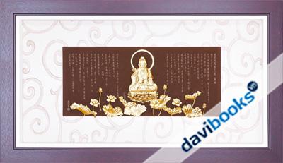 (ad3832.FS4882-02) Quan Âm Liên Hoa Tâm Kinh Dát Vàng
