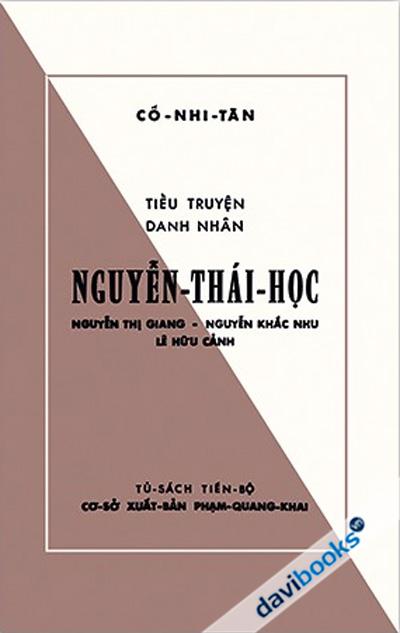 Tiểu Truyện Danh Nhân Nguyễn Thái Học