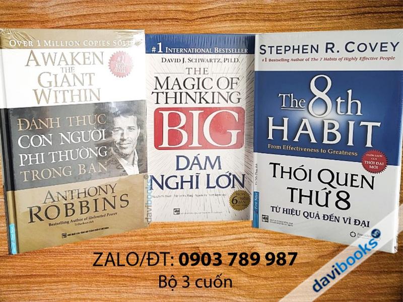 Dám Nghĩ Lớn + Đánh Thức Con Người Phi Thường Trong Bạn + Thói Quen Thứ 8 (3 Cuốn)
