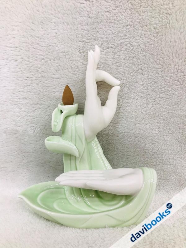 (ad7866) Xông Trầm Đốt Bàn Tay 0092 Xanh Cốm