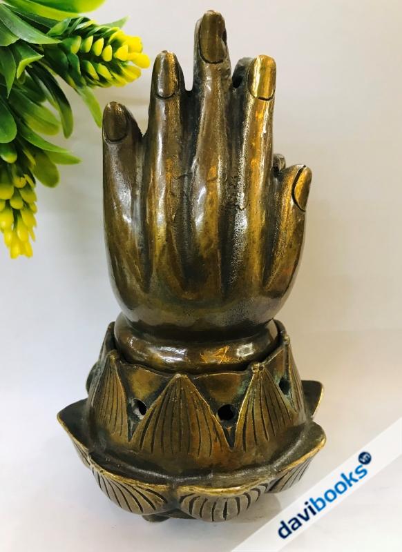 (ad4749) Xông Trầm Bàn Tay Đồng