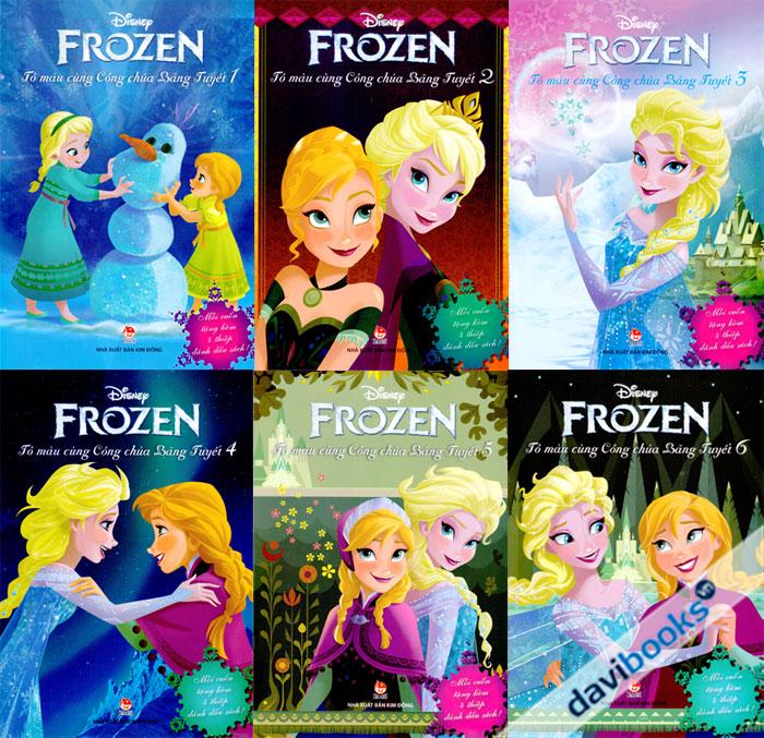 Frozen Tô Màu Cùng Công Chúa Băng Tuyết Trọn Bộ 6 Cuốn
