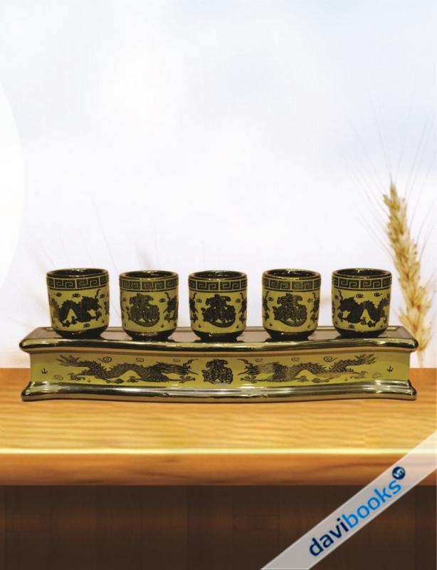 (ad1058) Án 5 Chum 3D Vàng